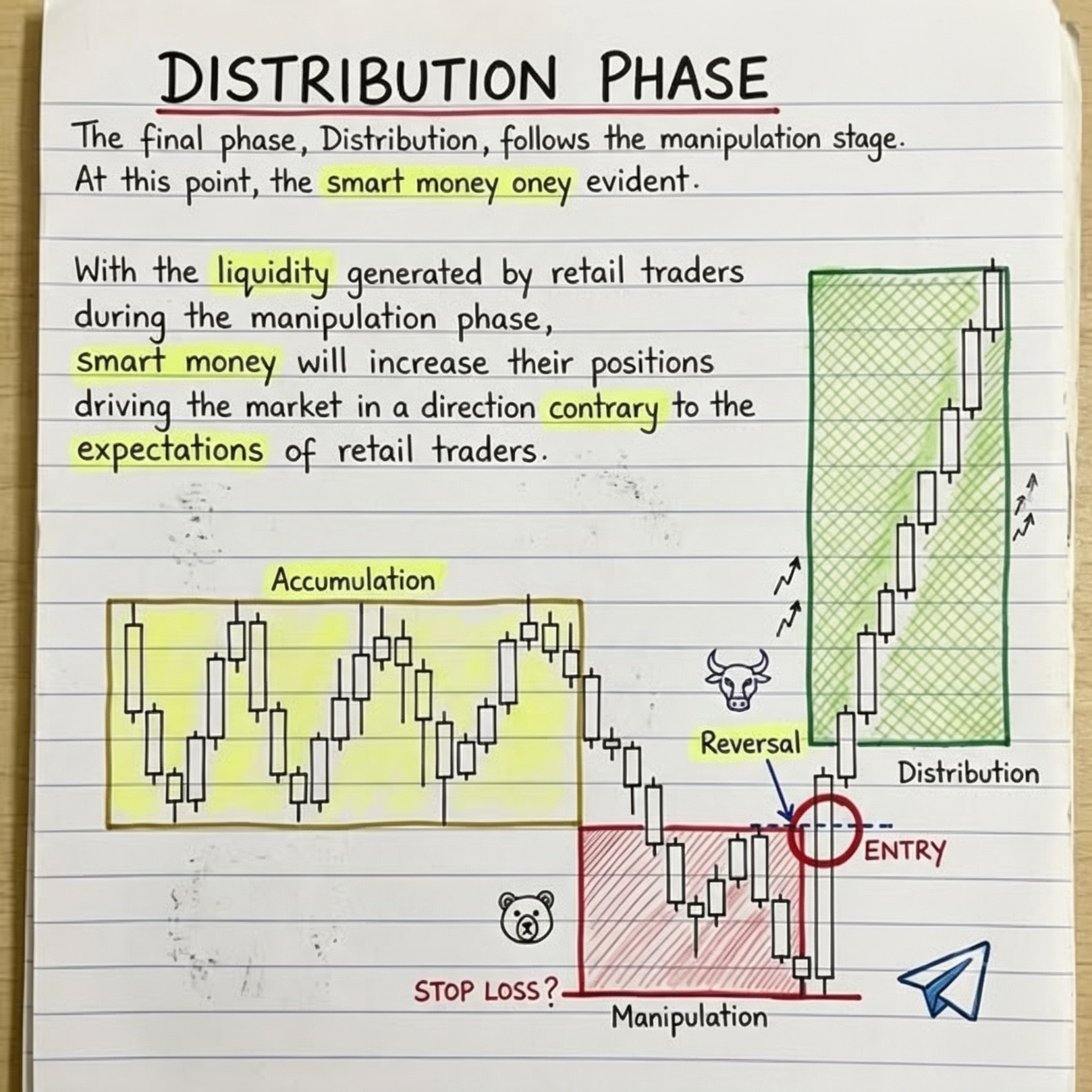 Faza de distribuție — smart money