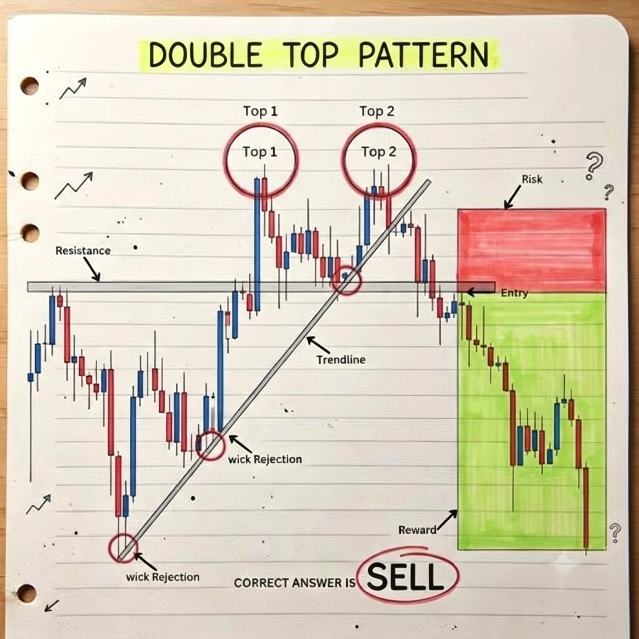Double Top — pattern de vânzare